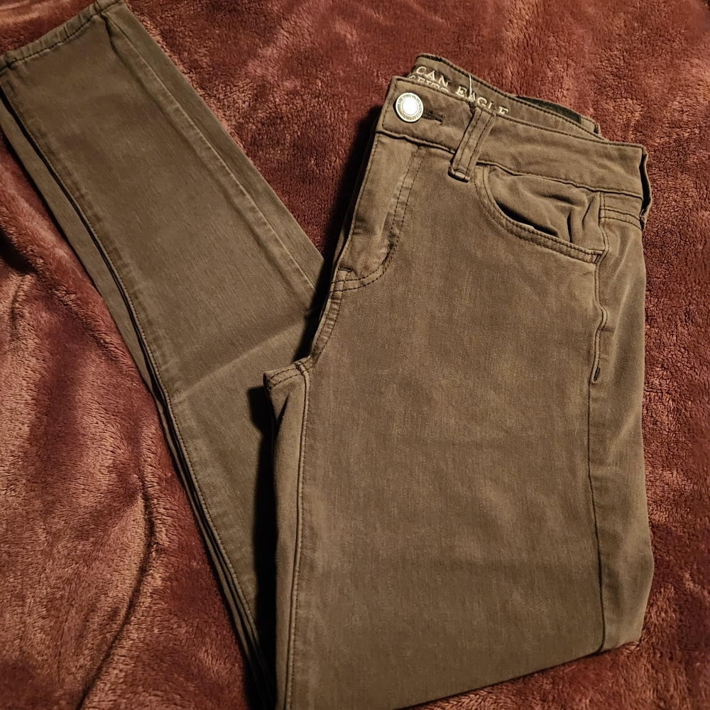 American Eagle Outfitters Gray 360 Super Stretch Jeans